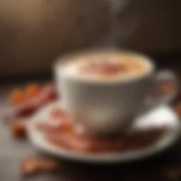 A rich and aromatic cup of maple bacon coffee