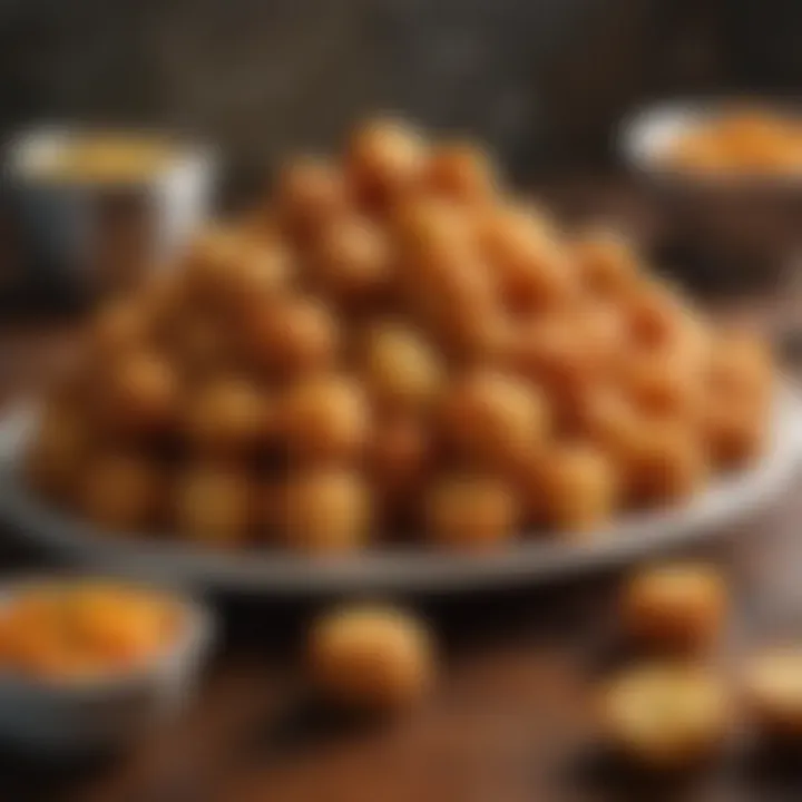 Creative tater tots platter presentation