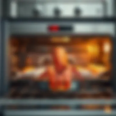 Oven setup for lobster cooking