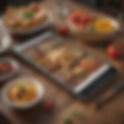 App interface showcasing meal planning features