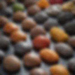 Diverse types of iron materials displayed