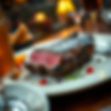 Elevating Dining: The Experience of Aged Steak A gourmet meal featuring a perfectly aged steak served on a plate