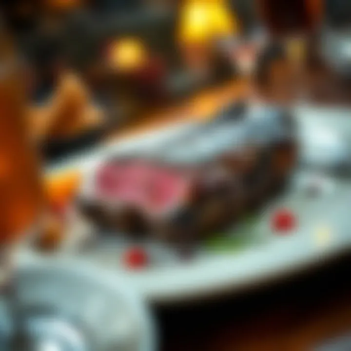 Elevating Dining: The Experience of Aged Steak A gourmet meal featuring a perfectly aged steak served on a plate