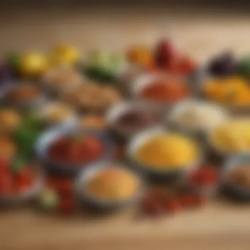 A vibrant selection of fresh ingredients ready for meal delivery.