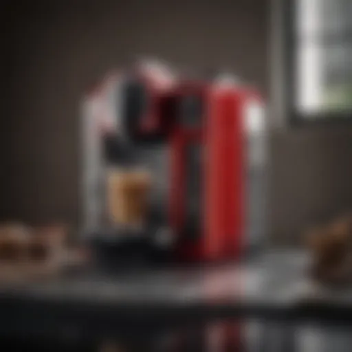 Elegant design of the Nespresso DeLonghi Gran Lattissima