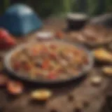 Assorted no-cook camping snacks