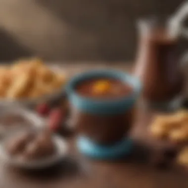 Delicious Dippables Alongside Chocolate Fondue Delicious dippables alongside chocolate fondue