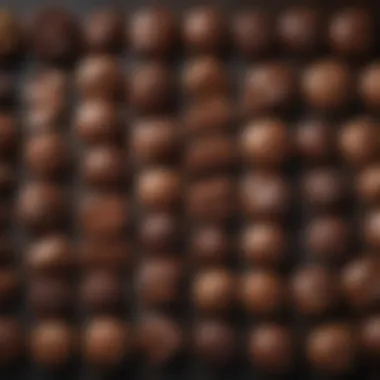 Variety of Chocolate Types for Fondue Variety of chocolate types for fondue