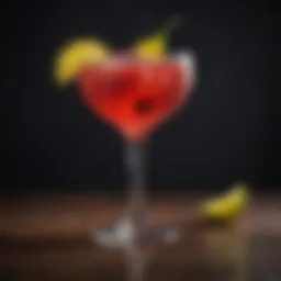 A vibrant cocktail showcasing Bacardi rum and colorful mixers