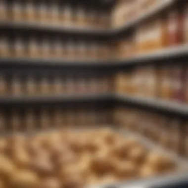 Different materials used for pantry bins