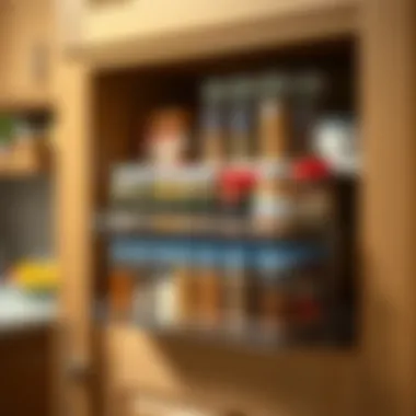 Innovative spice rack design with easy access to spices