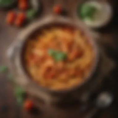 Penne Arrabbiata Penne arrabbiata served in a rustic bowl