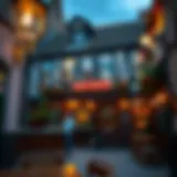 A stunning view of a traditional pub in London, showcasing its historic architecture and inviting atmosphere.