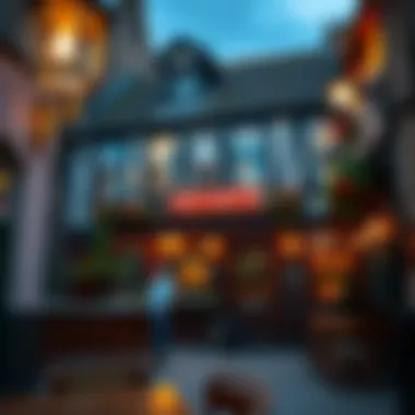 A stunning view of a traditional pub in London, showcasing its historic architecture and inviting atmosphere.