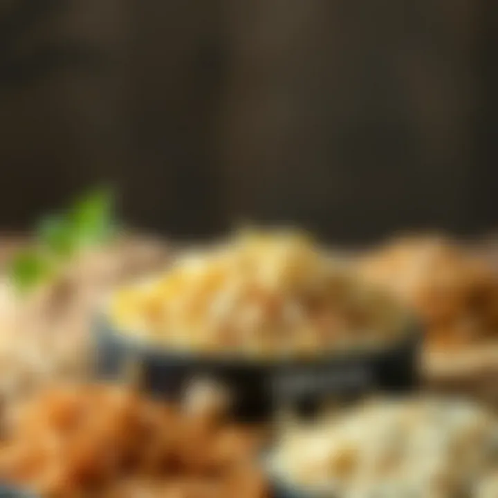 Different grains displayed together illustrating their protein content and versatility