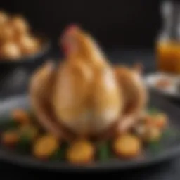 A beautifully plated poulette chicken dish showcasing vibrant ingredients