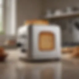 Sleek and modern design of the Revolution Toaster showcasing its unique features.