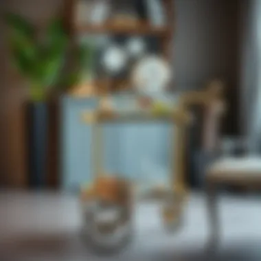 Bar Carts as Decor: A Creative Perspective Creative use of a bar cart as a decorative element in home decor