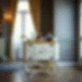 Classic Elegance in Bar Cart Design Elegant bar cart showcasing a classic design with doors