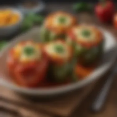 Savory Stuffed Peppers Savory stuffed peppers, a feast for the senses