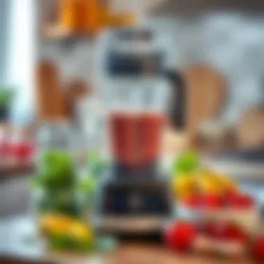 Ninja Blender showcasing its blending power with a smoothie in progress