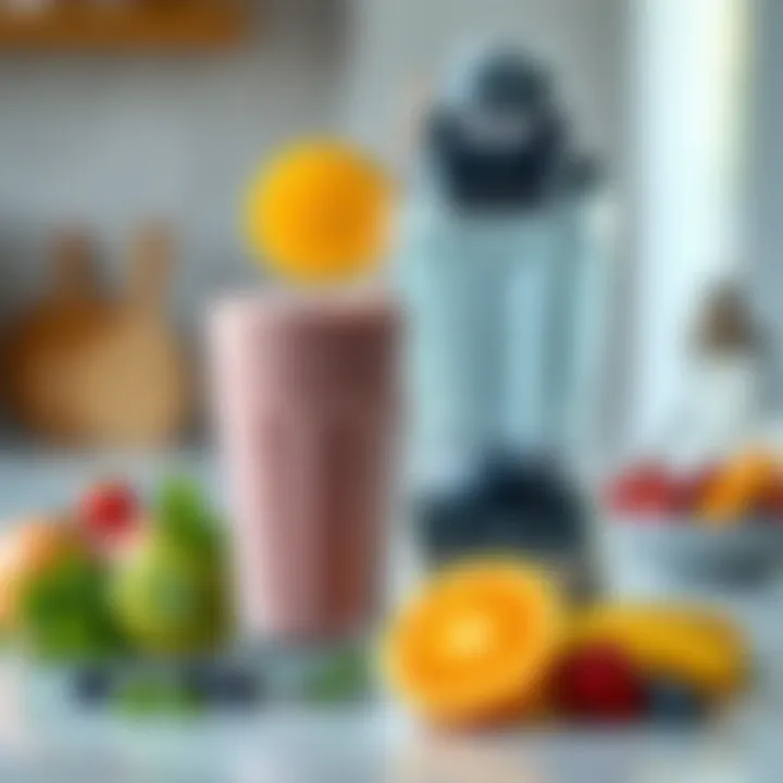 Nutritional benefits of smoothies displayed visually with icons