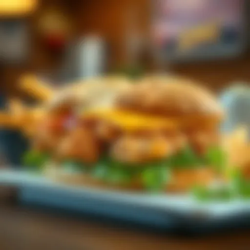 Sonic Chicken Sandwich with fresh ingredients