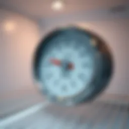 Freezer temperature gauge showing ideal settings