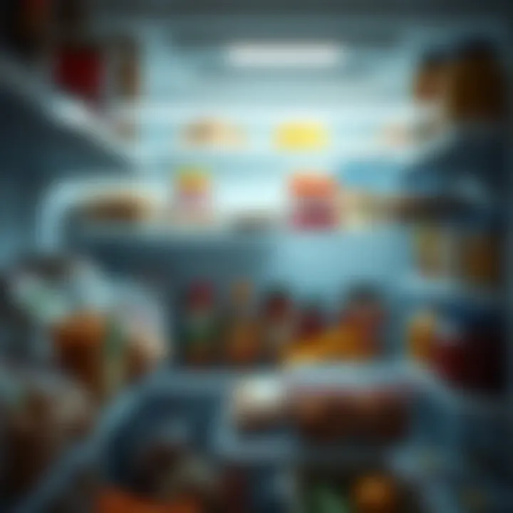 Food preservation in a well-organized freezer