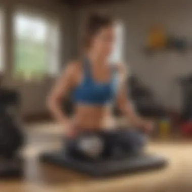 Engaging in Effective Workouts for Flat Stomach Goals Various workout equipment showcasing a fitness routine