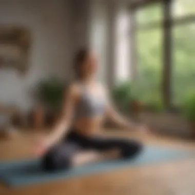 Mindfulness and Movement for Core Strength Individual practicing yoga in a serene environment