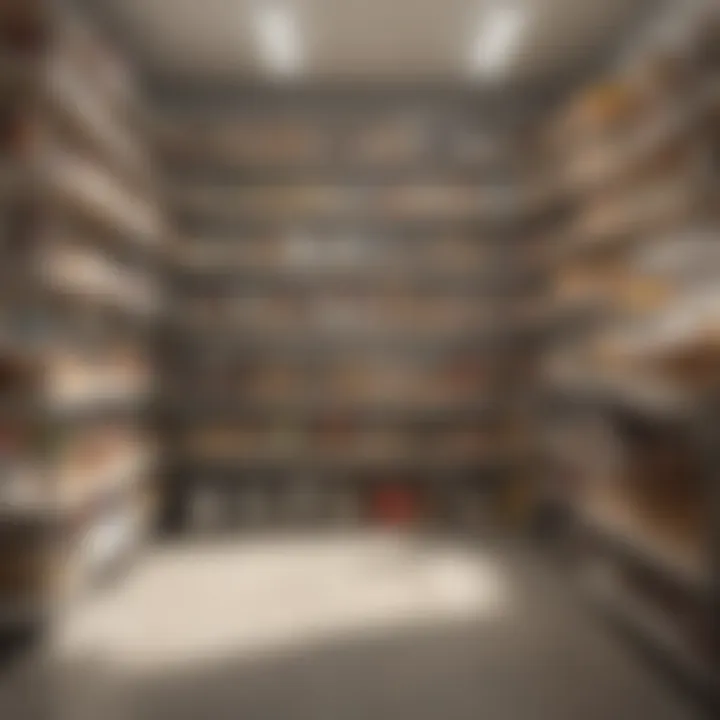 Organized pantry reducing dust accumulation