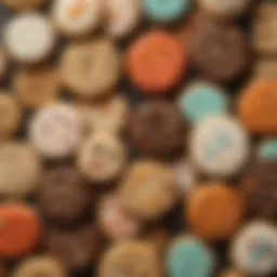 A variety of sweet cookies showcasing different shapes and colors