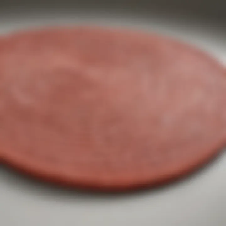 Close-up view of the texture of the Target dish drying mat highlighting its durability.