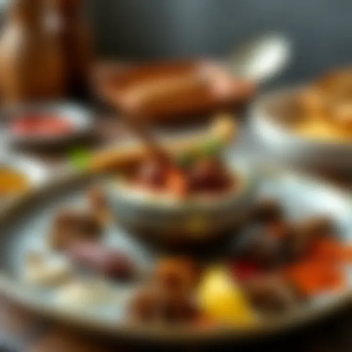 A beautifully plated dish enhanced by an artistic arrangement of spices, illustrating their impact on presentation.