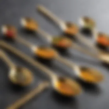 Various Di Oro spoons highlighting diverse functional uses