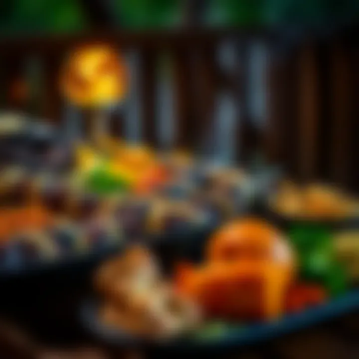 A beautifully plated barbecue feast with vibrant sides