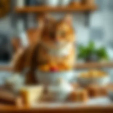 Wholesome Ingredients for Feline-Friendly Baking Ingredients laid out for a cat-friendly cake
