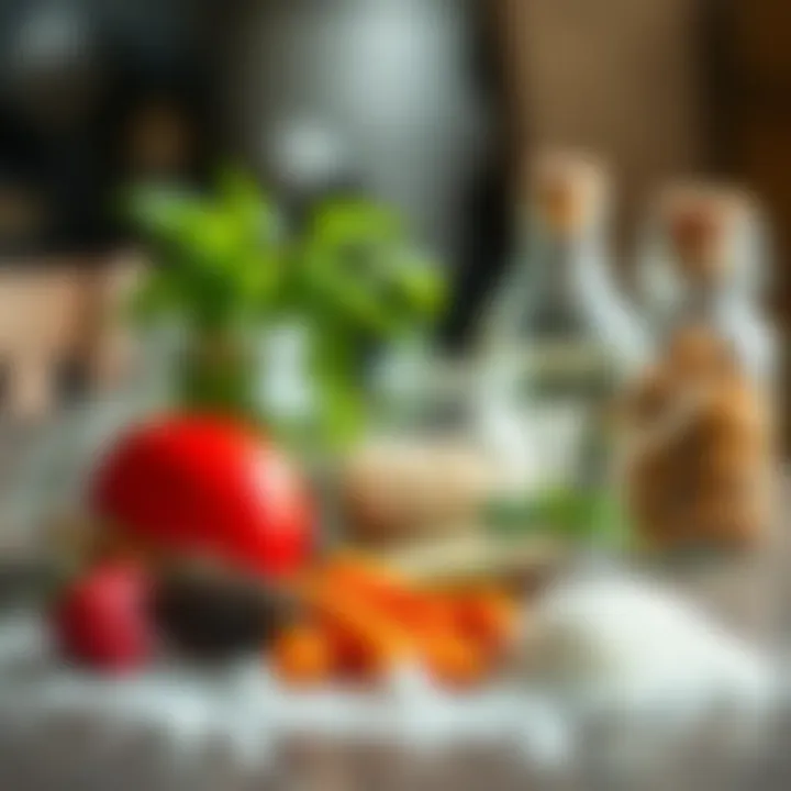 Essential Ingredients Ingredients for sugar water preparation