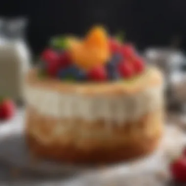 Artistry in Easy Baking: A Decorated Delight A beautifully decorated dessert showcasing baking artistry.