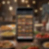 Smartphone displaying various deal discovery apps