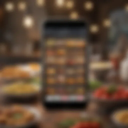Smartphone displaying various deal discovery apps
