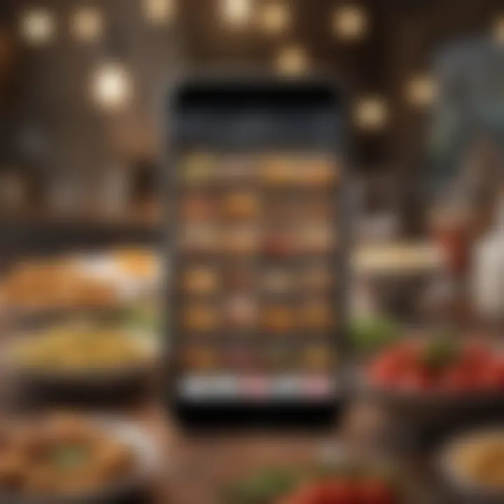 Smartphone displaying various deal discovery apps