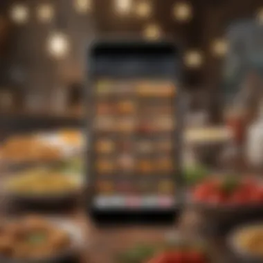 Smartphone Deal Discovery Apps Overview Smartphone displaying various deal discovery apps