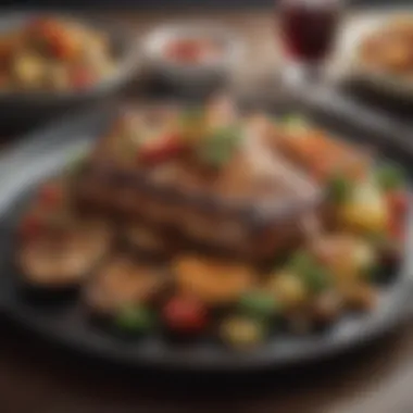 Exquisite Grilled Dishes A variety of delicious grilled dishes arranged on a table