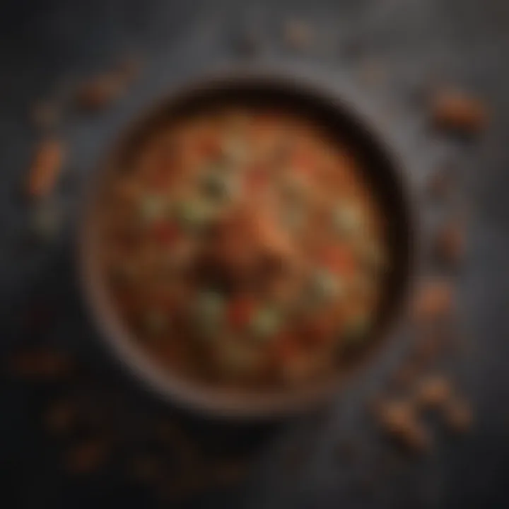 A close-up of freshly ground spices in a bowl