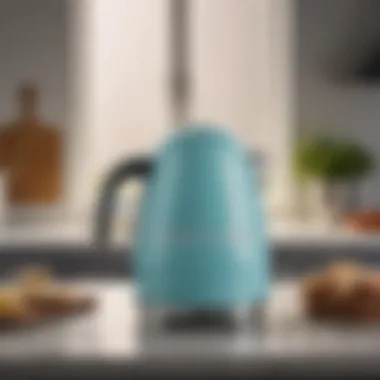 Smeg kettle in a modern kitchen setting