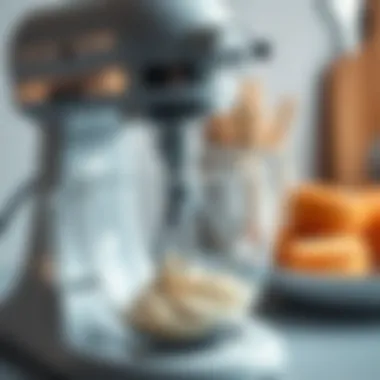 Cake Beater Efficiency in Action Close-up of a cake beater in action, illustrating its efficiency