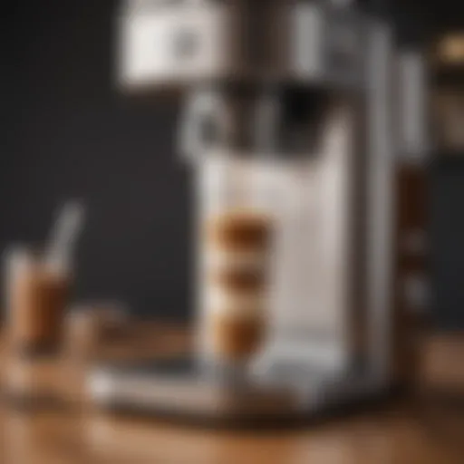 A sleek coffee dripolator showcasing its unique design and features