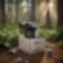 Keurig recycling box in a natural setting